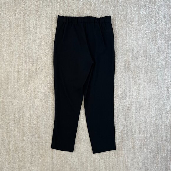 Aritzia Babaton Conan Pull On Cropped Black Trousers Work Pants 4 - Picture 4 of 10